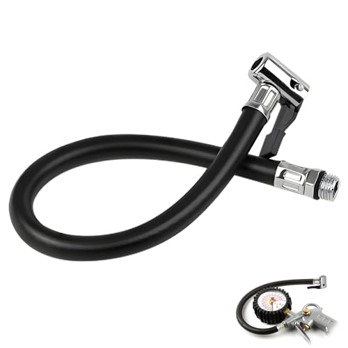 Reifenfüller Schlauch, Luftpumpe Schlauch 38cm Reifenfüllschlauch Lang Autoreifen Luftfüllschlauch Luftpumpe Ersatzschlauch Reifenfüller Ventilverlängerung für Auto Motorrad Fahrrad Reifenfüller Schlauch, Luftpumpe Schlauch 38cm Reifenfüllschlauch Lang Autoreifen Luftfüllschlauch Luftpumpe Ersatzschlauch Reifenfüller Ventilverlängerung für Auto Motorrad Fahrrad von TASSFROO