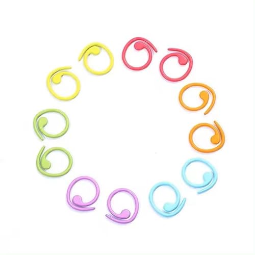 TASSFROO 120PCS Maschenmarkierer Stricken, Farben Maschenmarkierer aus Farben Gemischt Ring Stitch Marker Spiral-Strickmarkierer-Ringe mit Aufbewahrungsbox Bunt für Stricken Häkeln oder DIY Basteln TASSFROO 120PCS Maschenmarkierer Stricken, Farben Maschenmarkierer aus Farben Gemischt Ring Stitch Marker Spiral-Strickmarkierer-Ringe mit Aufbewahrungsbox Bunt für Stricken Häkeln oder DIY Basteln von TASSFROO
