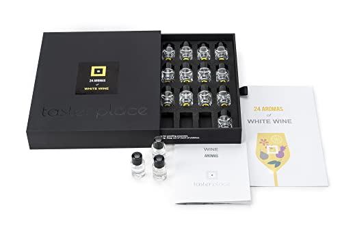 24 Weißwein-Aromen – TASTERPLACE Aroma-Set – Englisch – für Sommeliers und Weinliebhaber – Trainieren Sie Ihre Nase – Probierwerkzeug .. 24 Weißwein-Aromen – TASTERPLACE Aroma-Set – Englisch – für Sommeliers und Weinliebhaber – Trainieren Sie Ihre Nase – Probierwerkzeug .. von TASTERPLACE