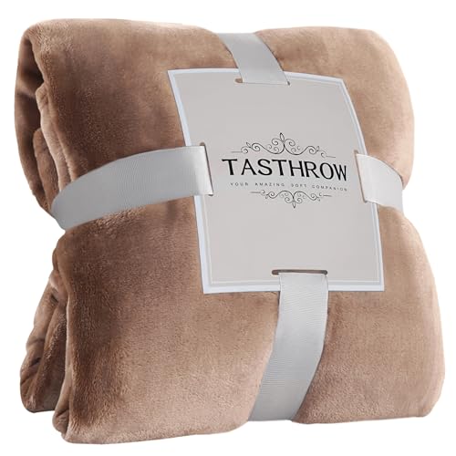 TASTHROW Leichter Kaffee Kuscheldecke Flauschig Decke Fleecedecke 130x150cm, Kuschlige Weiche Warme Decken, Wohndecke Sofa Decke für Zimmer Deko, Wohn- & Kuscheldecken von TASTHROW