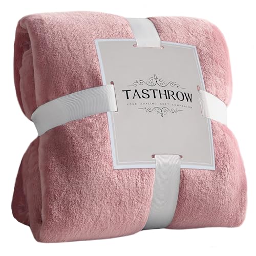 TASTHROW Rosa Kuscheldecke Flauschig Decke Fleecedecke 130x150cm, Kuschlige Weiche Warme Decken, Wohndecke Sofa Decke für Zimmer Deko, Wohn- & Kuscheldecken von TASTHROW