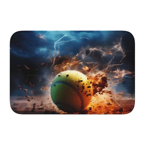 Lightning Tennis Hem Pad 40x60 Weich und bequem, rutschfest und verschleißfest, mit verschiedenen Mustern, geeignet für Zuhause und Büro. von TATAUU