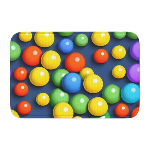 TATAUU Bunte Bälle Saumpolster 40x60 Weich und bequem, rutschfest und verschleißfest, mit verschiedenen Mustern, geeignet für Zuhause und Büro. von TATAUU