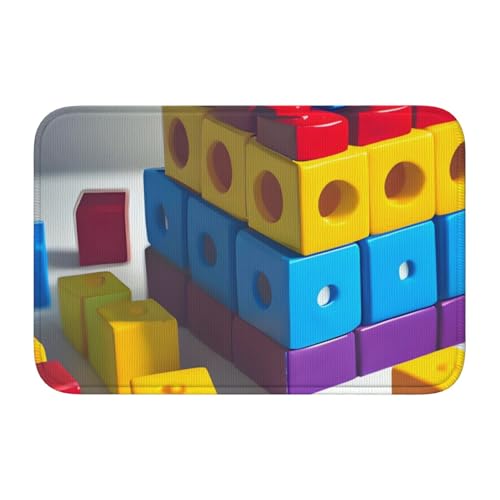 TATAUU Bunte Bausteine Saumpolster 40x60 Weich und bequem, rutschfest und verschleißfest, mit verschiedenen Mustern, geeignet für Zuhause und Büro. TATAUU Bunte Bausteine Saumpolster 40x60 Weich und bequem, rutschfest und verschleißfest, mit verschiedenen Mustern, geeignet für Zuhause und Büro. von TATAUU