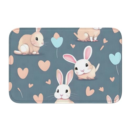 TATAUU Cartoon Cute Bunny Hem Pad 40x60 Weich und bequem, rutschfest und verschleißfest, mit verschiedenen Mustern, geeignet für Zuhause und Büro. TATAUU Cartoon Cute Bunny Hem Pad 40x60 Weich und bequem, rutschfest und verschleißfest, mit verschiedenen Mustern, geeignet für Zuhause und Büro. von TATAUU