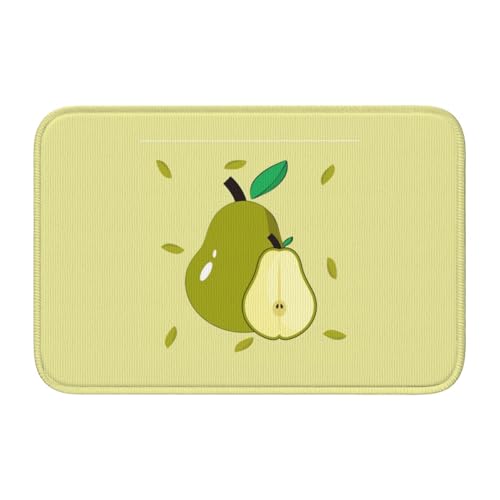 TATAUU Cartoon Pear Hem Pad 40x60 Weich und bequem, rutschfest und verschleißfest, mit verschiedenen Mustern, geeignet für Zuhause und Büro. von TATAUU