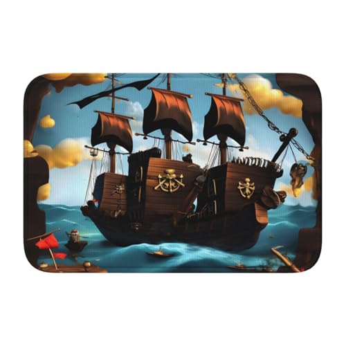 TATAUU Cartoon Piratenschiff Saumpolster 40x60 Weich und bequem, rutschfest und verschleißfest, mit verschiedenen Mustern, geeignet für Zuhause und Büro. TATAUU Cartoon Piratenschiff Saumpolster 40x60 Weich und bequem, rutschfest und verschleißfest, mit verschiedenen Mustern, geeignet für Zuhause und Büro. von TATAUU
