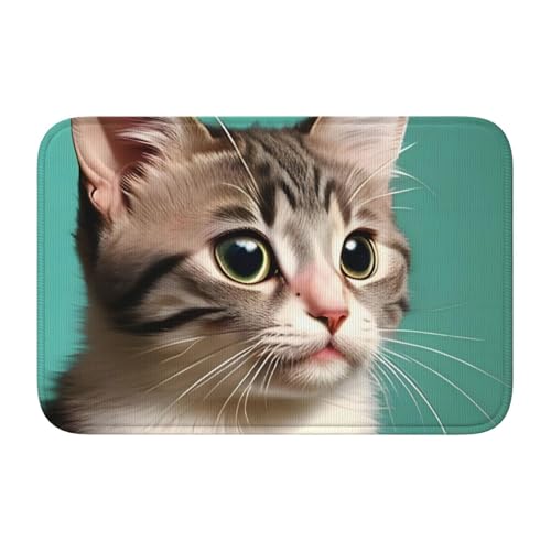 TATAUU Eine neugierige Katze Saumpolster 40x60 Weich und bequem, rutschfest und verschleißfest, mit verschiedenen Mustern, geeignet für Zuhause und Büro. TATAUU Eine neugierige Katze Saumpolster 40x60 Weich und bequem, rutschfest und verschleißfest, mit verschiedenen Mustern, geeignet für Zuhause und Büro. von TATAUU