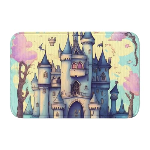 TATAUU Fairytale Castle Saumpolster 40x60 Weich und bequem, rutschfest und verschleißfest, mit verschiedenen Mustern, geeignet für Zuhause und Büro. von TATAUU