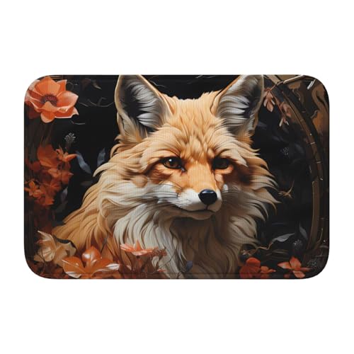 TATAUU Fuchs und Blumen Saumpolster 40x60 Weich und bequem, rutschfest und verschleißfest, mit verschiedenen Mustern, geeignet für Zuhause und Büro. TATAUU Fuchs und Blumen Saumpolster 40x60 Weich und bequem, rutschfest und verschleißfest, mit verschiedenen Mustern, geeignet für Zuhause und Büro. von TATAUU
