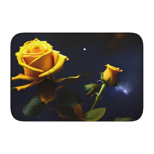TATAUU Gelbe Rosen Sternennacht Saumpolster 40x60 Weich und bequem, rutschfest und verschleißfest, mit verschiedenen Mustern, geeignet für Zuhause und Büro. TATAUU Gelbe Rosen Sternennacht Saumpolster 40x60 Weich und bequem, rutschfest und verschleißfest, mit verschiedenen Mustern, geeignet für Zuhause und Büro. von TATAUU