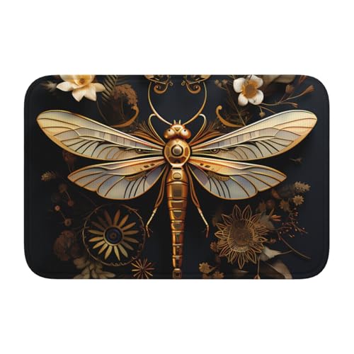 TATAUU Gold Exquisite Libellen-Saumpolster 40x60 Weich und bequem, rutschfest und verschleißfest, mit verschiedenen Mustern, geeignet für Zuhause und Büro. TATAUU Gold Exquisite Libellen-Saumpolster 40x60 Weich und bequem, rutschfest und verschleißfest, mit verschiedenen Mustern, geeignet für Zuhause und Büro. von TATAUU