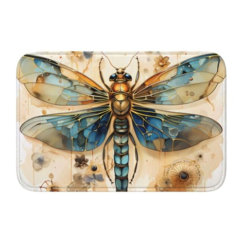 TATAUU Goldene zarte Libelle auf gelbem Hintergrund Saumpolster 40x60 Weich und bequem, rutschfest und verschleißfest, mit verschiedenen Mustern, geeignet für Zuhause und Büro TATAUU Goldene zarte Libelle auf gelbem Hintergrund Saumpolster 40x60 Weich und bequem, rutschfest und verschleißfest, mit verschiedenen Mustern, geeignet für Zuhause und Büro von TATAUU