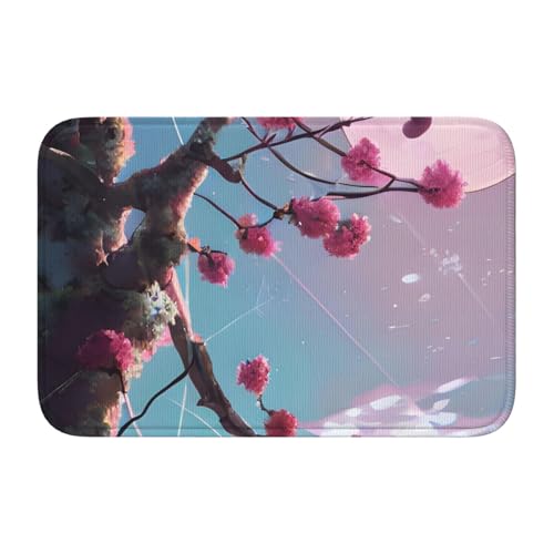 TATAUU Kleine rosa Blumen Saumpolster 40x60 Weich und bequem, rutschfest und verschleißfest, mit verschiedenen Mustern, geeignet für Zuhause und Büro. von TATAUU