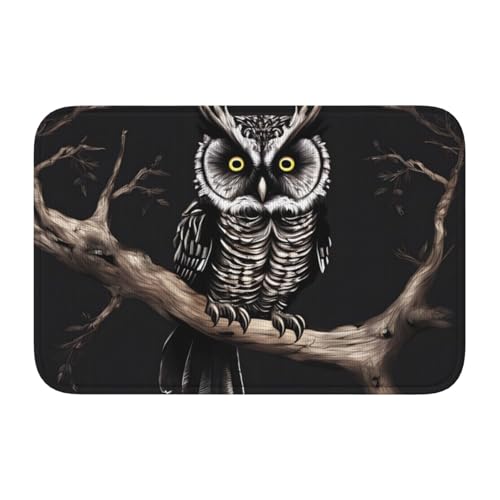 TATAUU Late Night Owl Hem Pad 40x60 Weich und bequem, rutschfest und verschleißfest, mit verschiedenen Mustern, geeignet für Zuhause und Büro. von TATAUU