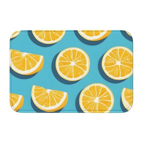 TATAUU Lemon Wedges Saumpolster 40x60 Weich und bequem, rutschfest und verschleißfest, mit verschiedenen Mustern, geeignet für Zuhause und Büro. von TATAUU