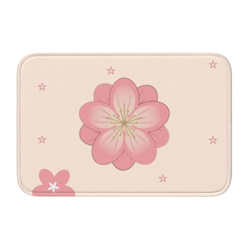 TATAUU Little Pink Kirschblüten Saumpolster 40x60 Weich und bequem, rutschfest und verschleißfest, mit verschiedenen Mustern, geeignet für Zuhause und Büro. von TATAUU