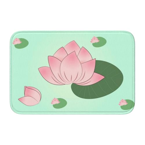 TATAUU Lotus Flowers Waiting to Bloom Saumpolster 40x60 Weich und bequem, rutschfest und verschleißfest, mit verschiedenen Mustern, geeignet für Zuhause und Büro. von TATAUU