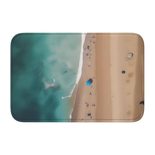 TATAUU Luftansicht des Strandsaumpolsters, 40 x 60 cm, weich und bequem, rutschfest und verschleißfest, mit verschiedenen Mustern, geeignet für Zuhause und Büro. von TATAUU