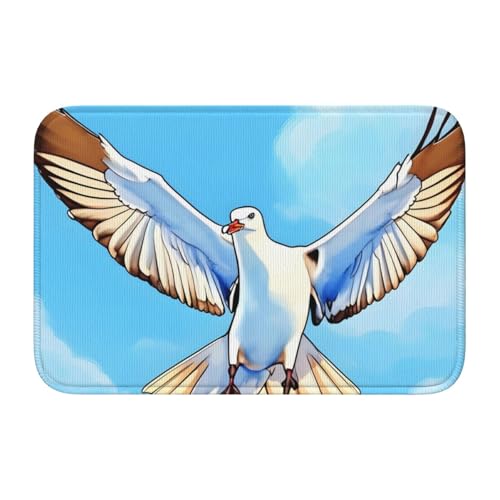 TATAUU Möwen im Flugsaum Pad 40x60 Weich und bequem, rutschfest und verschleißfest, mit verschiedenen Mustern, geeignet für Zuhause und Büro. von TATAUU
