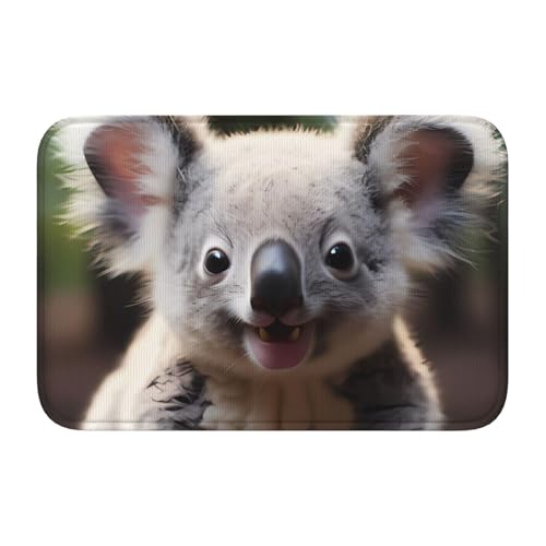 TATAUU Niedlicher Koala-Saumpolster, 40 x 60 cm, weich und bequem, rutschfest und verschleißfest, mit verschiedenen Mustern, geeignet für Zuhause und Büro, Schwarz TATAUU Niedlicher Koala-Saumpolster, 40 x 60 cm, weich und bequem, rutschfest und verschleißfest, mit verschiedenen Mustern, geeignet für Zuhause und Büro, Schwarz von TATAUU