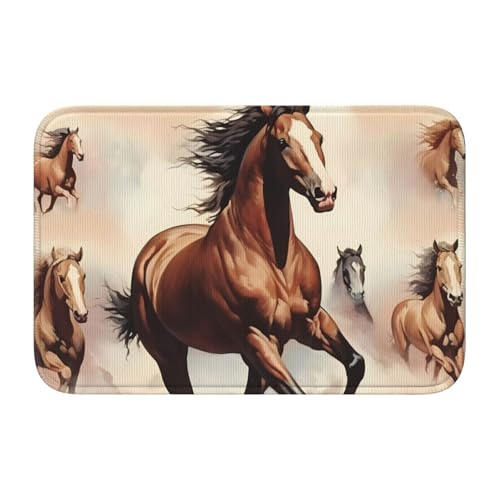 TATAUU Prancing Brown Horse Hem Pad 40x60 Weich und bequem, rutschfest und verschleißfest, mit verschiedenen Mustern, geeignet für Zuhause und Büro. TATAUU Prancing Brown Horse Hem Pad 40x60 Weich und bequem, rutschfest und verschleißfest, mit verschiedenen Mustern, geeignet für Zuhause und Büro. von TATAUU
