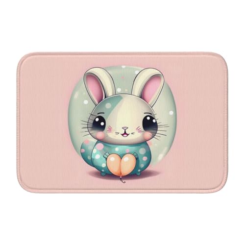 TATAUU Rosa Cartoon Bunny Hem Pad 40x60 Weich und bequem, rutschfest und verschleißfest, mit verschiedenen Mustern, geeignet für Zuhause und Büro. TATAUU Rosa Cartoon Bunny Hem Pad 40x60 Weich und bequem, rutschfest und verschleißfest, mit verschiedenen Mustern, geeignet für Zuhause und Büro. von TATAUU