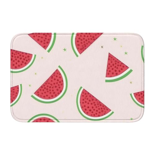 TATAUU Rosa Wassermelone Saumpolster 40x60 Weich und bequem, rutschfest und verschleißfest, mit verschiedenen Mustern, geeignet für Zuhause und Büro. von TATAUU