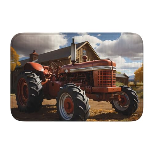TATAUU Roter Traktor Saumpolster 40x60 Weich und bequem, rutschfest und verschleißfest, mit verschiedenen Mustern, geeignet für Zuhause und Büro. TATAUU Roter Traktor Saumpolster 40x60 Weich und bequem, rutschfest und verschleißfest, mit verschiedenen Mustern, geeignet für Zuhause und Büro. von TATAUU
