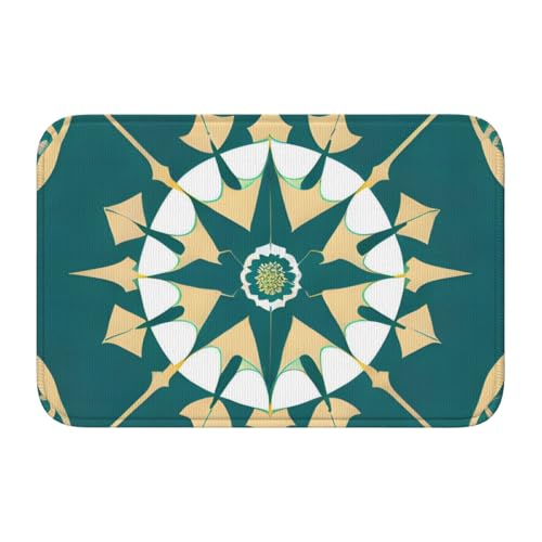 TATAUU Saumpolster im exotischen Stil mit Blumenmuster, 40 x 60 cm, weich und bequem, rutschfest und verschleißfest, mit verschiedenen Mustern, geeignet für Zuhause und Büro, Schwarz TATAUU Saumpolster im exotischen Stil mit Blumenmuster, 40 x 60 cm, weich und bequem, rutschfest und verschleißfest, mit verschiedenen Mustern, geeignet für Zuhause und Büro, Schwarz von TATAUU
