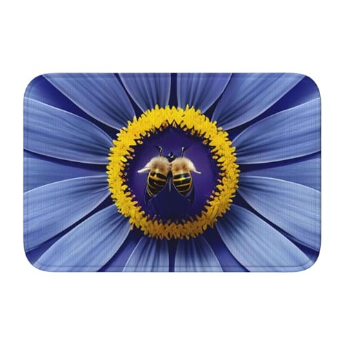 TATAUU Saumpolster mit Blumenherz, Biene, 40 x 60 cm, weich und bequem, rutschfest und verschleißfest, mit verschiedenen Mustern, geeignet für Zuhause und Büro, Schwarz TATAUU Saumpolster mit Blumenherz, Biene, 40 x 60 cm, weich und bequem, rutschfest und verschleißfest, mit verschiedenen Mustern, geeignet für Zuhause und Büro, Schwarz von TATAUU