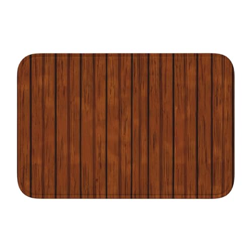 TATAUU Saumpolster mit braunem Holzmuster, 40 x 60 cm, weich und bequem, rutschfest und verschleißfest, mit verschiedenen Mustern, geeignet für Zuhause und Büro, Schwarz TATAUU Saumpolster mit braunem Holzmuster, 40 x 60 cm, weich und bequem, rutschfest und verschleißfest, mit verschiedenen Mustern, geeignet für Zuhause und Büro, Schwarz von TATAUU