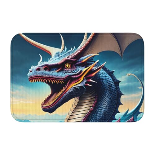 TATAUU Saumpolster mit brüllendem Drachen, 40 x 60 cm, weich und bequem, rutschfest und verschleißfest, mit verschiedenen Mustern, geeignet für Zuhause und Büro. von TATAUU