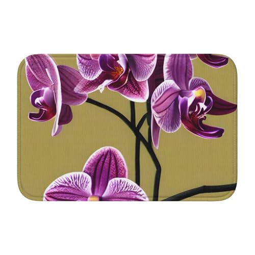 TATAUU Schöne Orchideen Saumpolster 40x60 Weich und bequem, rutschfest und verschleißfest, mit verschiedenen Mustern, geeignet für Zuhause und Büro. von TATAUU