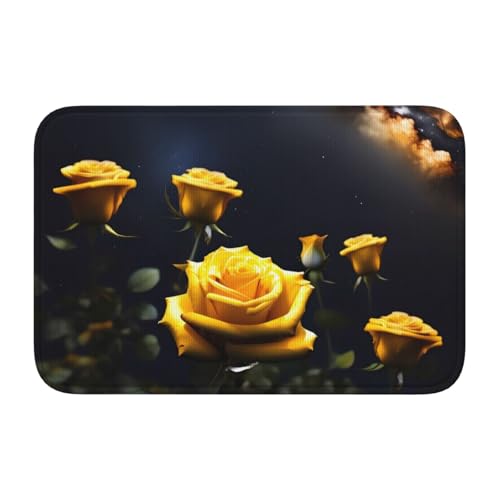TATAUU Schöne gelbe Rosen Saumpolster 40x60 Weich und bequem, rutschfest und verschleißfest, mit verschiedenen Mustern, geeignet für Zuhause und Büro. TATAUU Schöne gelbe Rosen Saumpolster 40x60 Weich und bequem, rutschfest und verschleißfest, mit verschiedenen Mustern, geeignet für Zuhause und Büro. von TATAUU