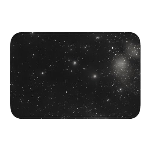 TATAUU Schwarz-Weiß-Galaxie-Saumpolster 40x60, weich und bequem, rutschfest und verschleißfest, mit verschiedenen Mustern, geeignet für Zuhause und Büro. von TATAUU