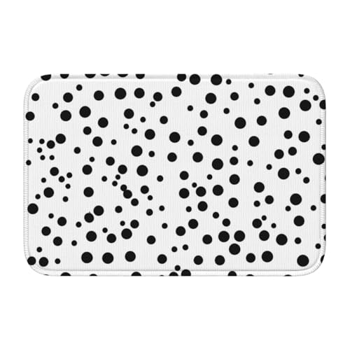TATAUU Schwarz und Weiß Polka Dot Saumpolster 40x60 Weich und bequem, rutschfest und verschleißfest, mit verschiedenen Mustern, geeignet für Zuhause und Büro. TATAUU Schwarz und Weiß Polka Dot Saumpolster 40x60 Weich und bequem, rutschfest und verschleißfest, mit verschiedenen Mustern, geeignet für Zuhause und Büro. von TATAUU