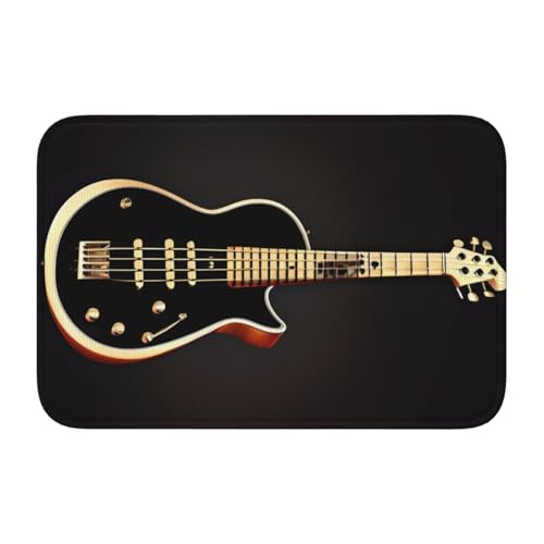 TATAUU Schwarzes Gitarrensaumpolster 40x60, weich und bequem, rutschfest und verschleißfest, mit verschiedenen Mustern, geeignet für Zuhause und Büro. TATAUU Schwarzes Gitarrensaumpolster 40x60, weich und bequem, rutschfest und verschleißfest, mit verschiedenen Mustern, geeignet für Zuhause und Büro. von TATAUU