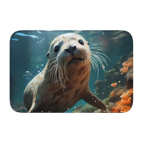 TATAUU Seal Pup in Water Hem Pad 40x60 Weich und bequem, rutschfest und verschleißfest, mit verschiedenen Mustern, geeignet für Zuhause und Büro. TATAUU Seal Pup in Water Hem Pad 40x60 Weich und bequem, rutschfest und verschleißfest, mit verschiedenen Mustern, geeignet für Zuhause und Büro. von TATAUU