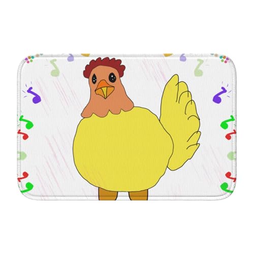 TATAUU Singing Hen Hem Pad 40x60 Weich und bequem, rutschfest und verschleißfest, mit verschiedenen Mustern, geeignet für Zuhause und Büro. von TATAUU