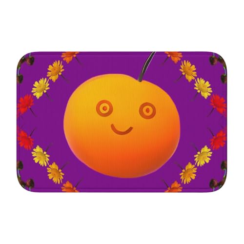 TATAUU Smiley Orange Saumpolster 40x60 Weich und bequem, rutschfest und verschleißfest, mit verschiedenen Mustern, geeignet für Zuhause und Büro. von TATAUU
