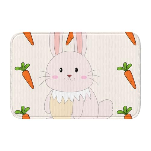 TATAUU Smiling Rabbit Hem Pad 40x60 Weich und bequem, rutschfest und verschleißfest, mit verschiedenen Mustern, geeignet für Zuhause und Büro, Schwarz TATAUU Smiling Rabbit Hem Pad 40x60 Weich und bequem, rutschfest und verschleißfest, mit verschiedenen Mustern, geeignet für Zuhause und Büro, Schwarz von TATAUU