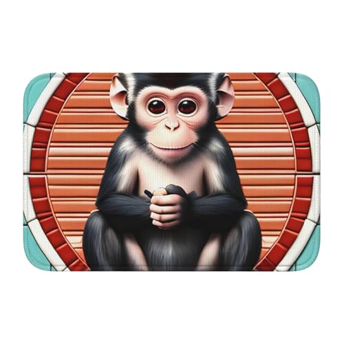 TATAUU The Silent Monkey Saumpolster 40x60, weich und bequem, rutschfest und verschleißfest, mit verschiedenen Mustern, geeignet für Zuhause und Büro, Schwarz von TATAUU