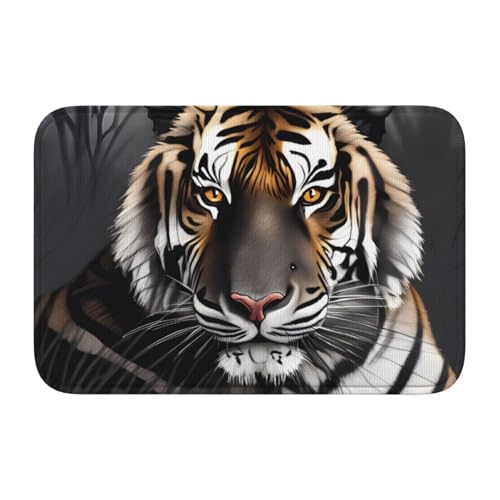 TATAUU Tiger At Rest Saumpolster 40x60 Weich und bequem, rutschfest und verschleißfest, mit verschiedenen Mustern, geeignet für Zuhause und Büro. von TATAUU