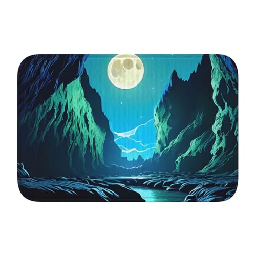 TATAUU Water Moon Cave Saumpolster 40x60 Weich und bequem, rutschfest und verschleißfest, mit verschiedenen Mustern, geeignet für Zuhause und Büro. von TATAUU