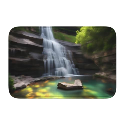 TATAUU Waterfall Views Saumpolster 40x60 Weich und bequem, rutschfest und verschleißfest, mit verschiedenen Mustern, geeignet für Zuhause und Büro. von TATAUU