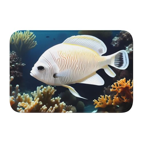 TATAUU Weiß-goldener Fisch-Saumpolster, 40 x 60 cm, weich und bequem, rutschfest und verschleißfest, mit verschiedenen Mustern, geeignet für Zuhause und Büro, Schwarz TATAUU Weiß-goldener Fisch-Saumpolster, 40 x 60 cm, weich und bequem, rutschfest und verschleißfest, mit verschiedenen Mustern, geeignet für Zuhause und Büro, Schwarz von TATAUU