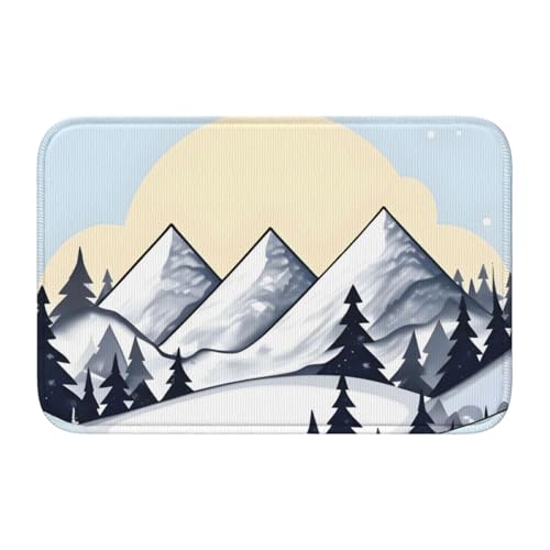 TATAUU Weiße Schnee-Berge Saumpolster 40x60 Weich und bequem, rutschfest und verschleißfest, mit verschiedenen Mustern, geeignet für Zuhause und Büro. TATAUU Weiße Schnee-Berge Saumpolster 40x60 Weich und bequem, rutschfest und verschleißfest, mit verschiedenen Mustern, geeignet für Zuhause und Büro. von TATAUU
