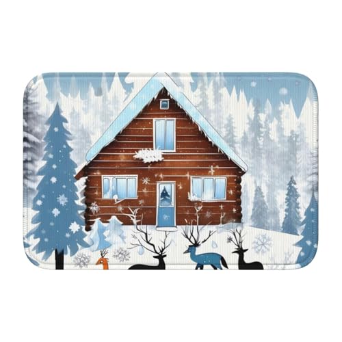 TATAUU Winter Rehkitz Saumpolster 40x60 Weich und bequem, rutschfest und verschleißfest, mit verschiedenen Mustern, geeignet für Zuhause und Büro. TATAUU Winter Rehkitz Saumpolster 40x60 Weich und bequem, rutschfest und verschleißfest, mit verschiedenen Mustern, geeignet für Zuhause und Büro. von TATAUU
