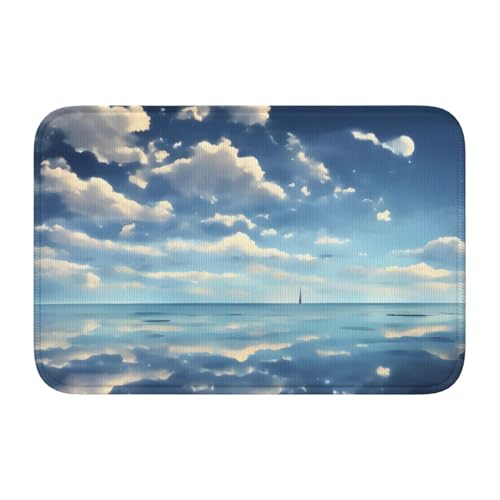 Weiße Wolken über dem Meer Saumpolster 40x60 Weich und bequem, rutschfest und verschleißfest, mit verschiedenen Mustern, geeignet für Zuhause und Büro. Weiße Wolken über dem Meer Saumpolster 40x60 Weich und bequem, rutschfest und verschleißfest, mit verschiedenen Mustern, geeignet für Zuhause und Büro. von TATAUU